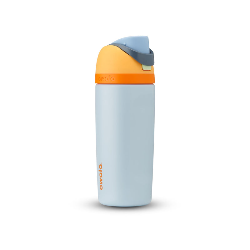 Owala FreeSip Kids’ Stainless Steel Insulated Portable Reusable Water Bottle, with Built-in Straw, Various Colours, 16-oz I6
