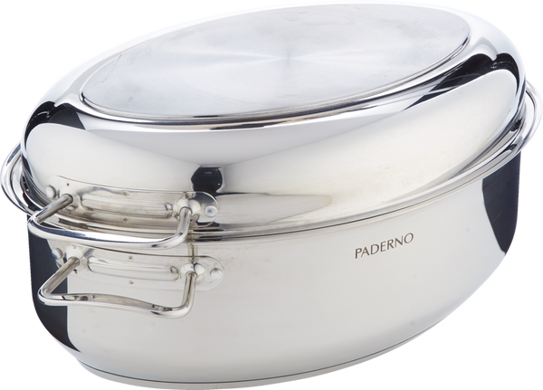 PADERNO 18/10 Stainless Steel Multi-Roaster with Removable Rack, 50.3 x 18cm E2