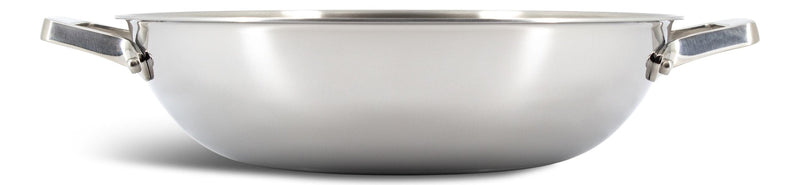 PADERNO 3-Ply Clad Stainless Steel Wok, 32-cm Y8