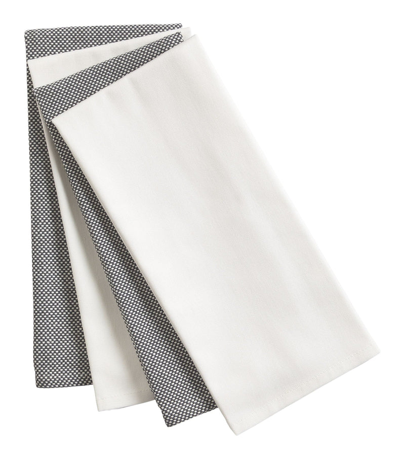 PADERNO All-Purpose Cotton Kitchen Towels, Grey, 4-pk Z7