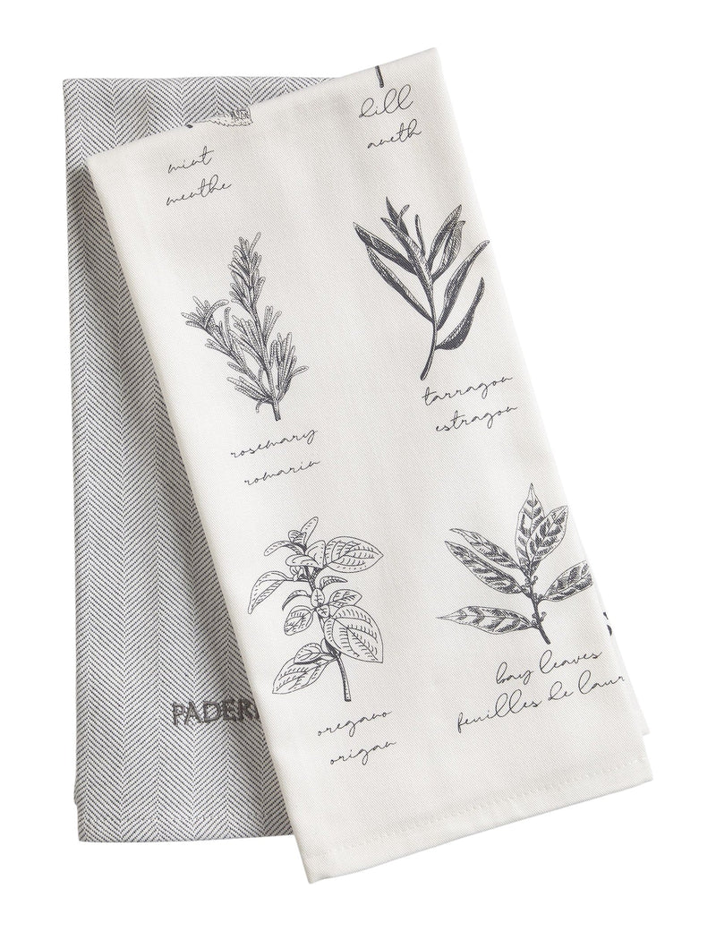 PADERNO All-Purpose Vegetable-Print Cotton Kitchen Towels, 2-pk X4