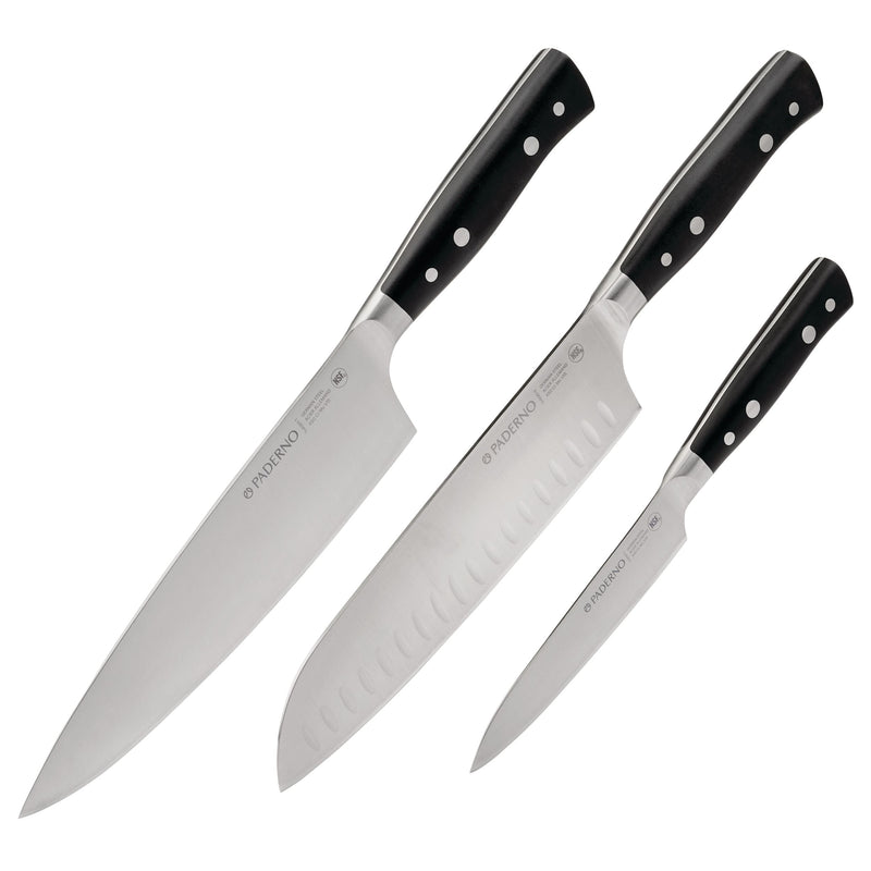PADERNO Montgomery Stainless Steel Multi-Purpose Knife Set, 3-pc N8