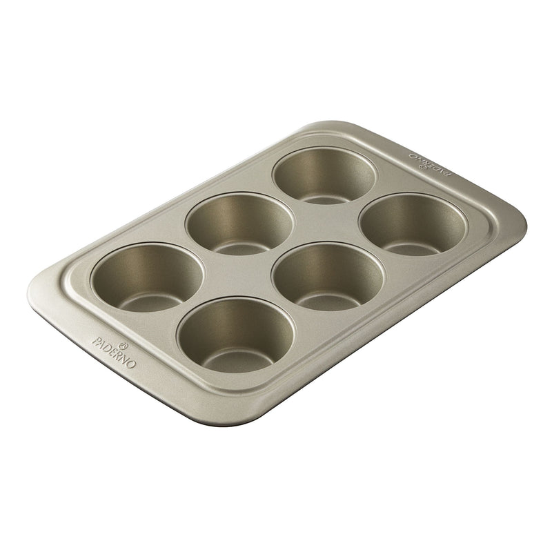 PADERNO Non-Stick Jumbo Muffin Tin, 6-Cup R1