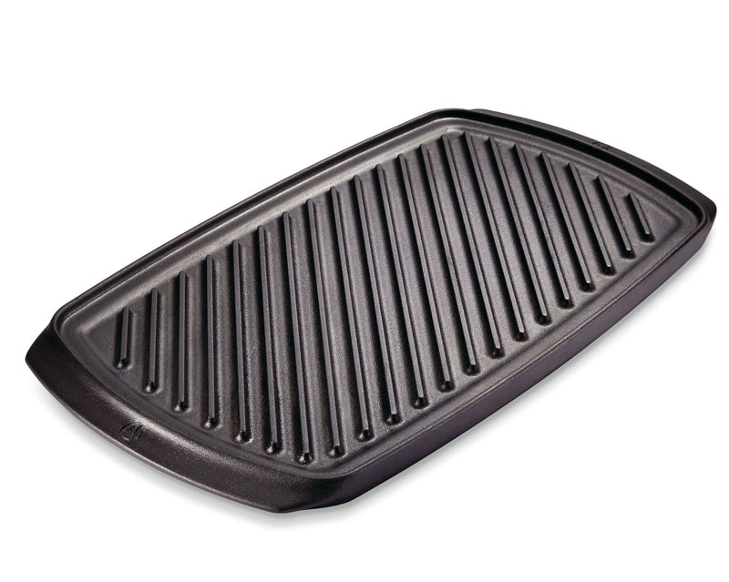 PADERNO Signature Cast Iron Reversible Grill & Griddle, BBQ & Oven Safe, Black, 20-in x 10-in B1