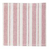 PADERNO Striped Cotton Terry Square Dish Cloths, Red, 4-pk