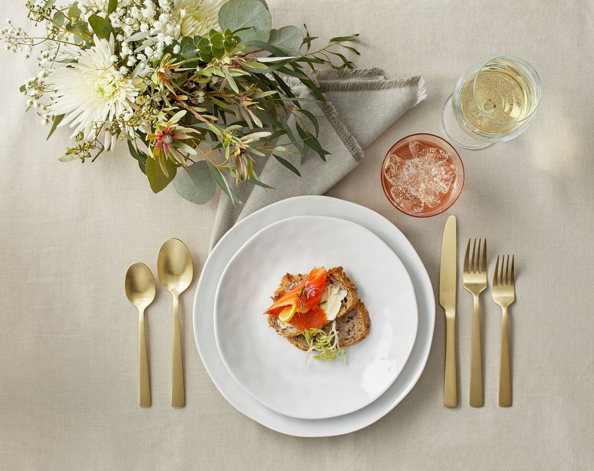 PADERNO Summerside Champagne Matte Stainless Steel Flatware Set, Serves 4, 20-pc