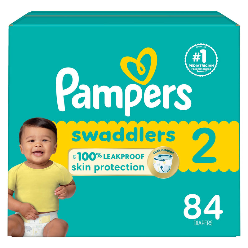 Pampers Swaddler Size 2 Leak-Free Baby Diapers, 84-pc P7