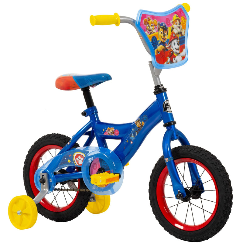 PAW Patrol Kids' Bike with Removable Training Wheels, Ages 1-13, 12-in U2