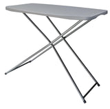 Peakform Height Adjustable Plastic & Metal Portable Folding Activity Table, Indoor/Outdoor, White