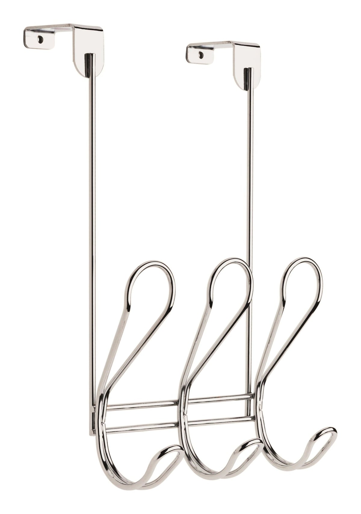 Peerless Dolen Steel 3-Hook Over the Door Rail, Assorted Colours