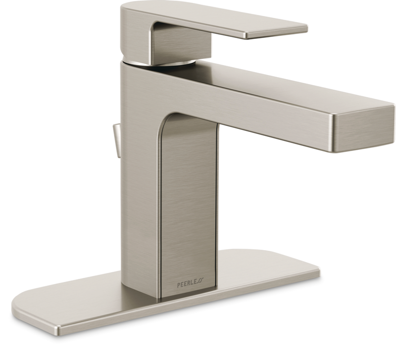Peerless Xander Single Handle Rigid Spout Single Hole Bathroom Sink Faucet WaterSense Certified, Brushed Nickel G5