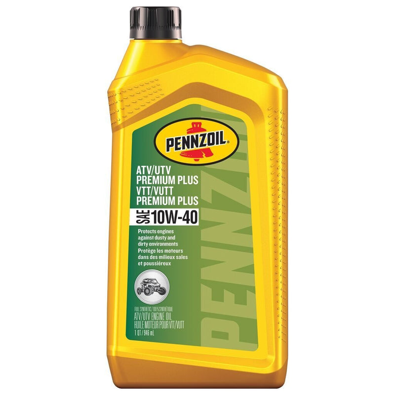 Pennzoil ATV/UTV Premium Plus SAE 10W40 Engine Oil, 946-mL V4