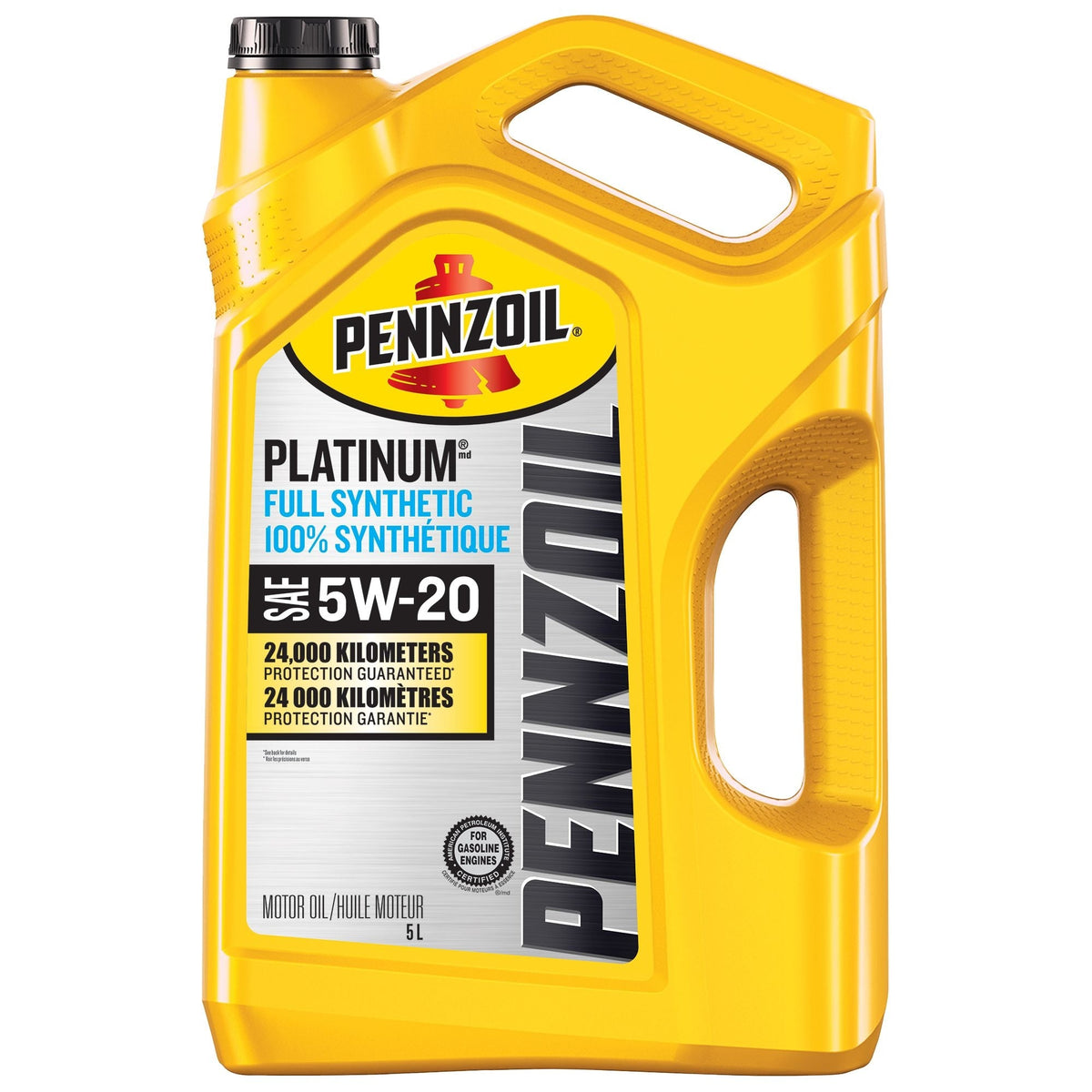 Pennzoil Platinum 5W20 Synthetic Engine/Motor Oil, 5-L
