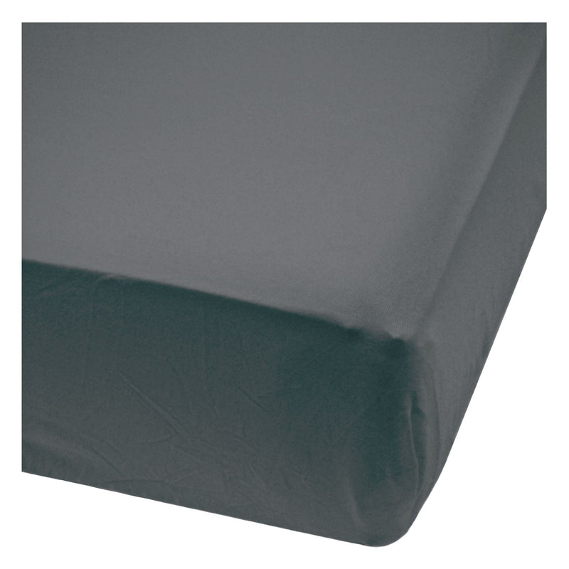 Perlimpinpin Bamboo Baby Crib Fitted Sheets, Charcoal Z6