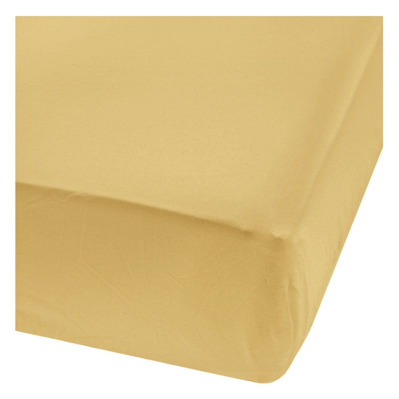 Perlimpinpin Bamboo Baby Crib Fitted Sheets, Curry F3