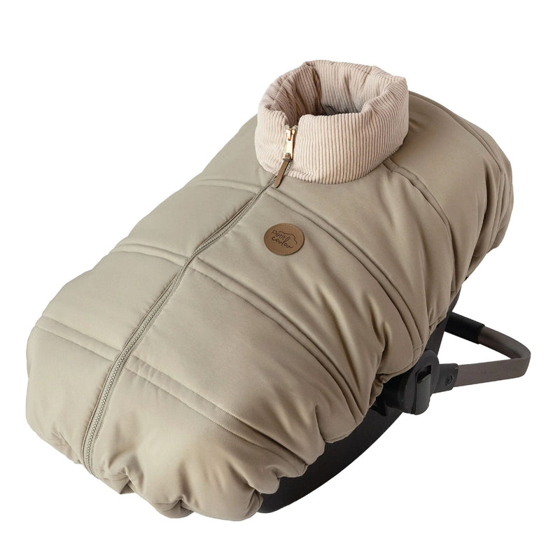 Petit Coulou Lightweight Baby Car Seat Cover, Mid Season (-5°C to 15°C), Lichen C4