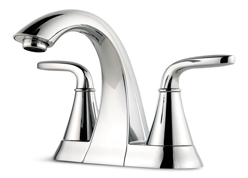 Pfister Pasadena Double Handle 4-in Centreset Bathroom Sink Faucet, WaterSense Certified, Chrome K8