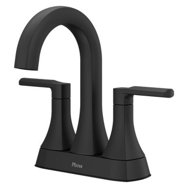 Pfister Vaneri 4-in Centreset Bath Faucet, Matte Black X0