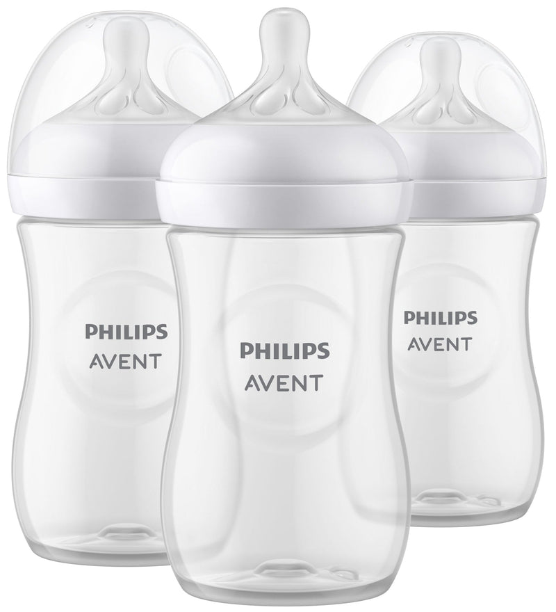 Philips Avent Baby Bottle, SCY903/03 Natural Baby Bottle, 9-oz, 3-pk F3