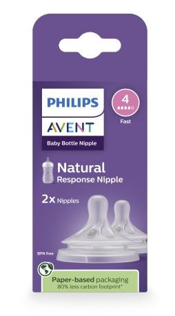 Philips Avent Response Nipple Flow 4 for 3M+, 2-pk E4