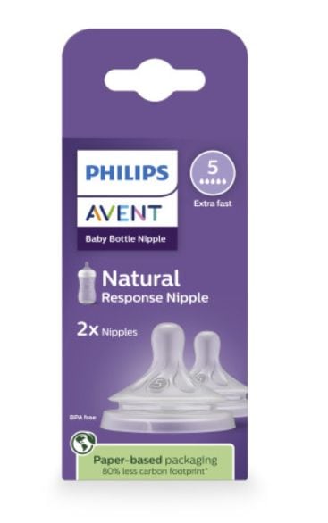 Philips Avent Response Nipple Flow 5 for 6M+, 2-pk S2