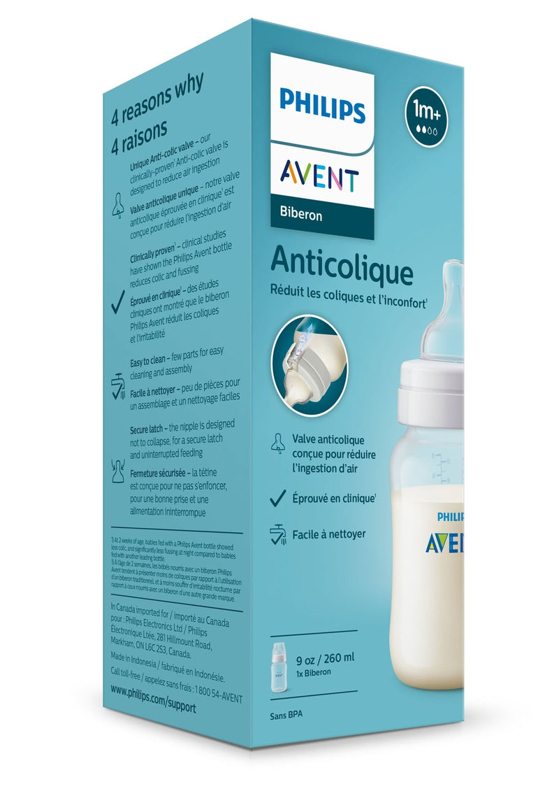 Philips Avent SCY103/01 Anti-Colic Baby Bottle, 9-oz D4