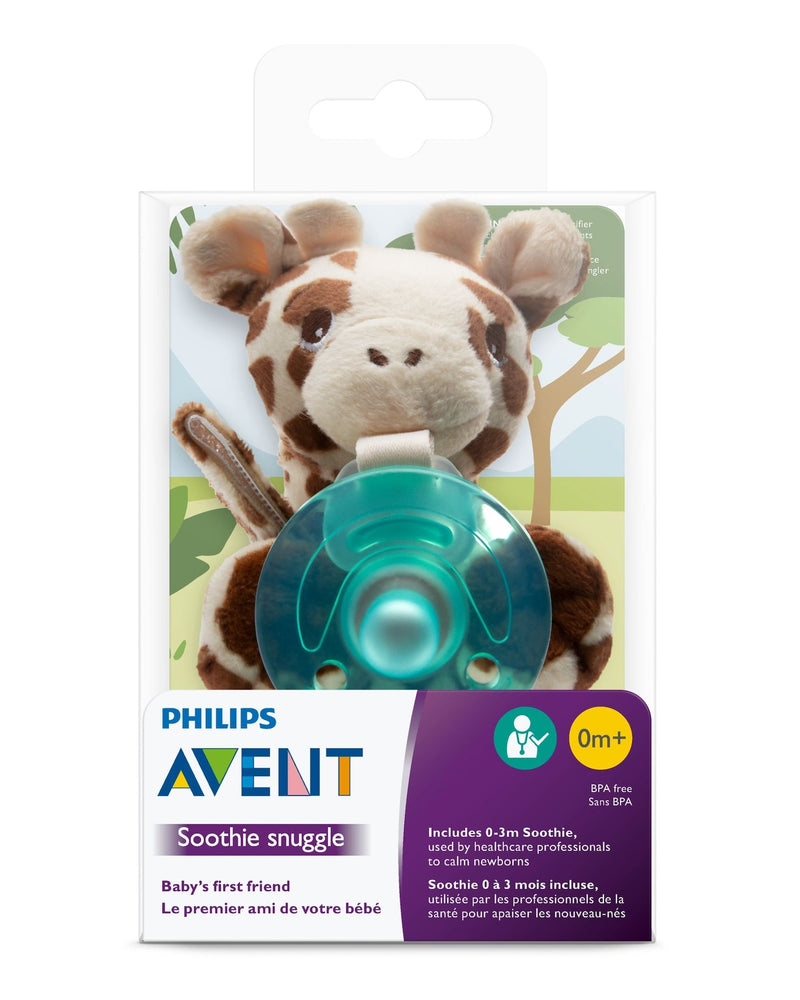 Philips Avent Soothie Snuggle Pacifier, Giraffe, Ages 0-3m M0