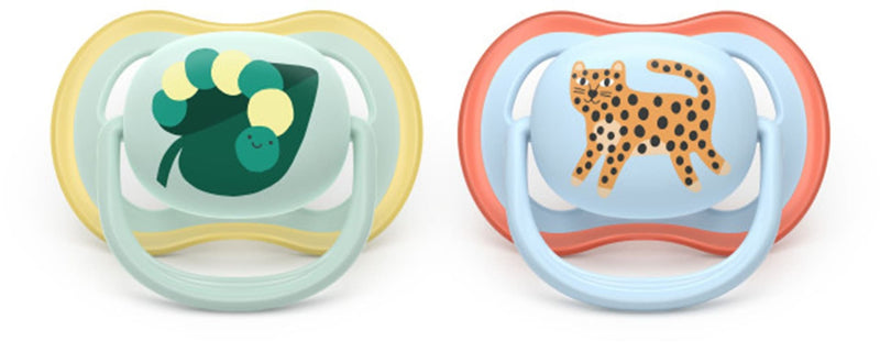 Philips Avent Ultra Aair Caterpillar Pacifier for 0-6M, 2-pk G2