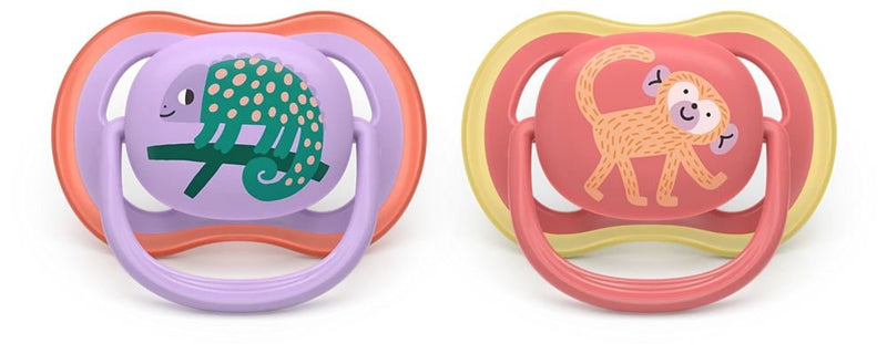 Philips Avent Ultra Air Pacifier 18m+, Chameleon, 2-pk T4