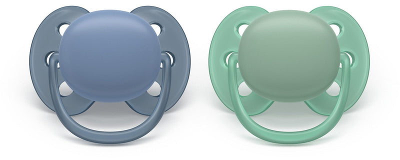 Philips Avent Ultra Soft Blue Pacifier for 6-18M, 2-pk Q4