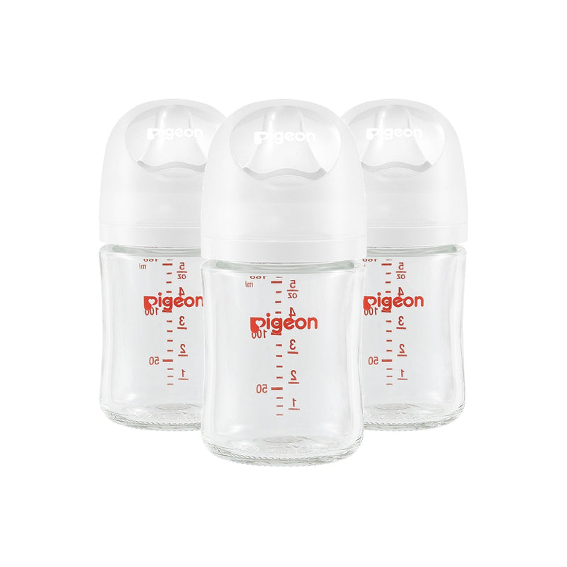 Pigeon Glass Bottle with Silicone Nipple (SS), 5-oz, 0 Months+, 3-pk Y3