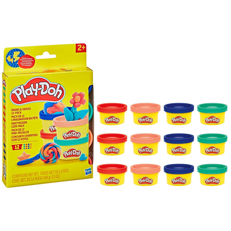 Play-Doh 4-Colour Share Bag for Parties, 1-oz, 12-pc T0