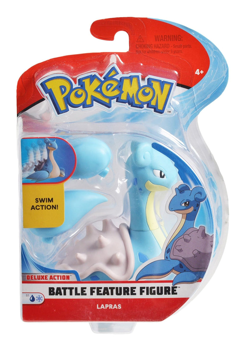 Pokémon Battle Feature Figure Toy Set, Assorted (Ash & Pikachu/Bewear/Decidueye/Lapras), Ages 4+ Z7