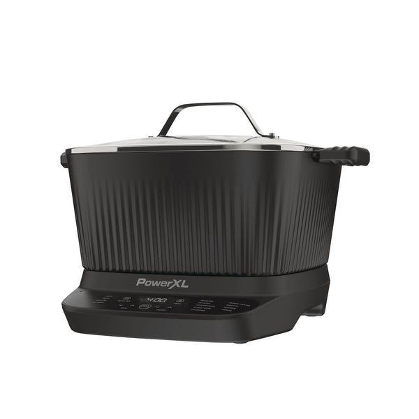PowerXL StirMax Digital Programmable Slow/Multi-Cooker with 9 Cooking Pre-Sets, Black A9