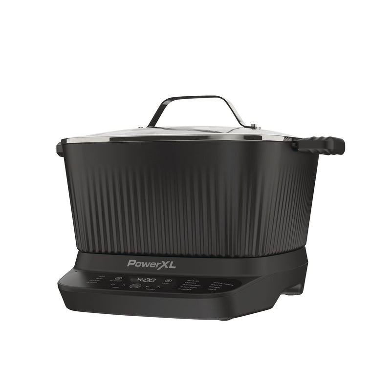 PowerXL StirMax Digital Programmable Slow/Multi-Cooker with 9 Cooking Pre-Sets, Black A9