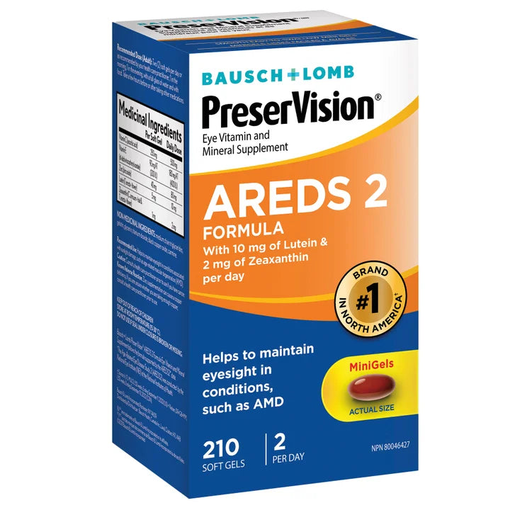 PreserVision Eye Vitamin and Mineral Supplement AREDS2, 210 Softgels J4
