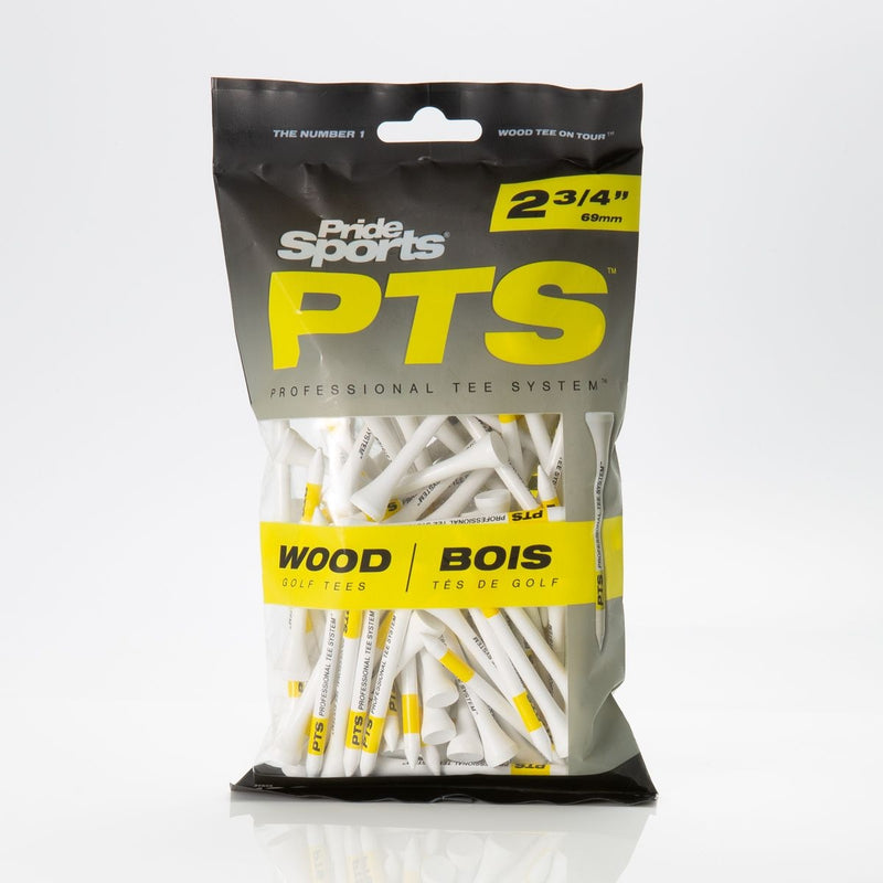 Pride Professional Biodegradable Hardwood Golf Tees, 2-3/4-in, 100-pk, White K6