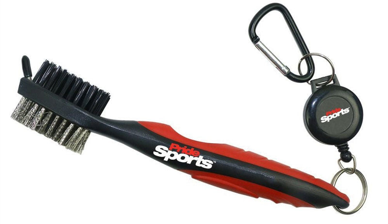 PrideSports Deluxe Golf Club Cleaning Brush with Retractable Cord Z6