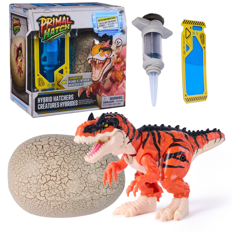Primal Hatch Figure Hybrid Hatchers, Interactive Mystery Dinosaur Toy & Egg, Ages 5+, Assorted K1