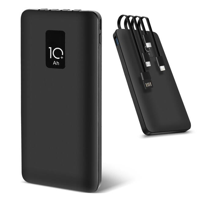 4 in 1 Fast Charging Power Bank with Built-in Cables, 10000mAh - PrimeCables G6