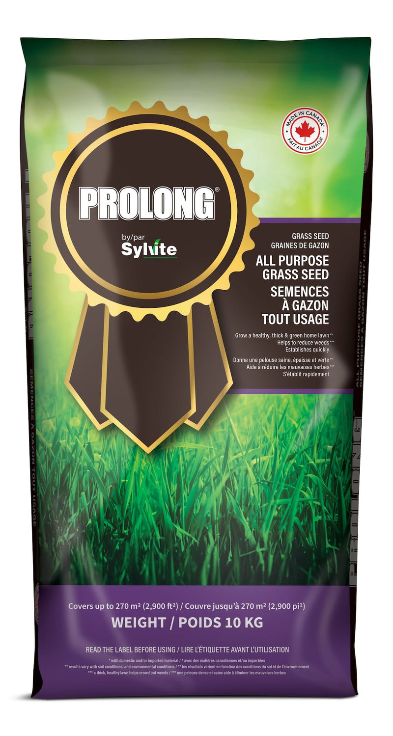 Prolong All Purpose Grass Seed, Covers 2,900 sq. ft., 10-kg V8