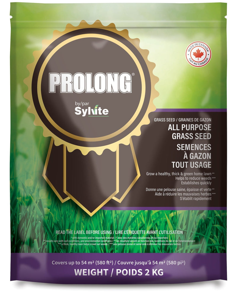 Prolong All Purpose Grass Seed, Covers 580 sq. ft., 2-kg N9