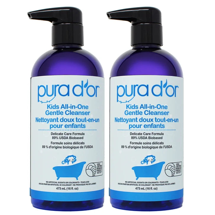 Pura D'or Kids All-in-One Gentle Cleanser, 2 x 473 mL H0