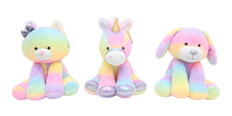 Rainbow Buddies 10-in Plush Toy, Assorted, Collectibles U0