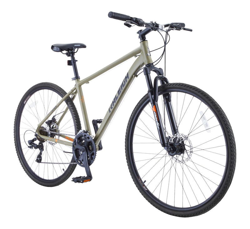 Raleigh Encounter Hybrid Bike with Alloy Disc Brakes, 700C, Grey U6