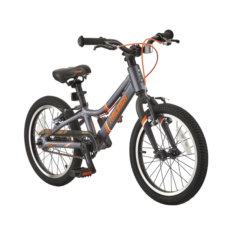 Raleigh Meteor Kids Bike with Reflectors, 16-in Wheel, Grey K4