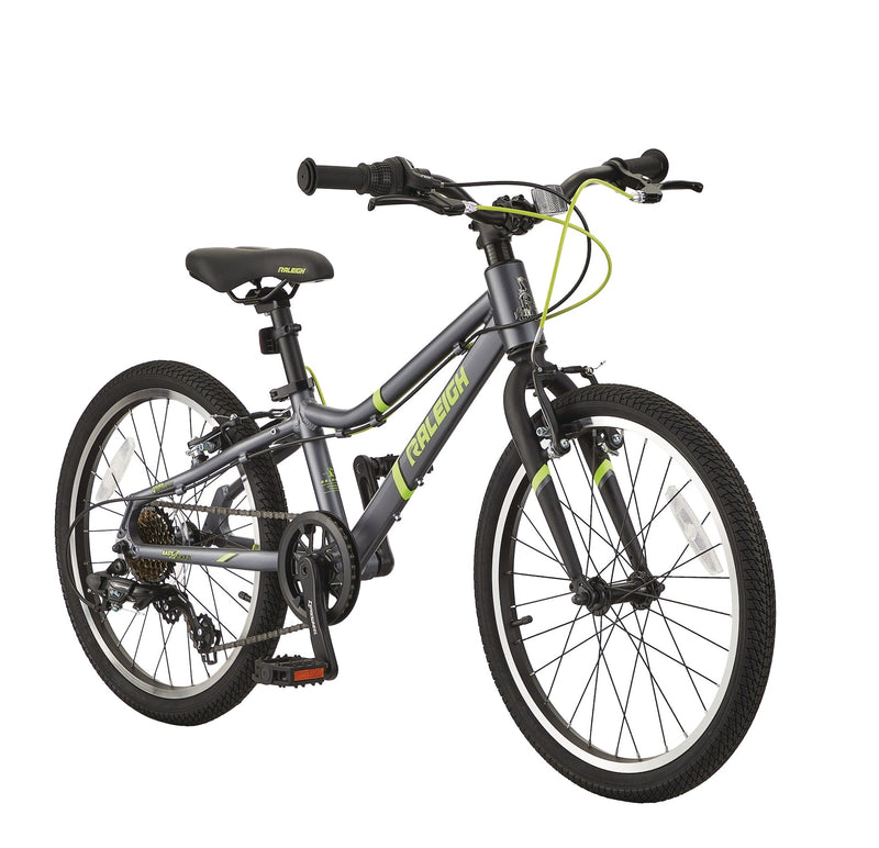 Raleigh Meteor Youth Bike with Reflectors, 7-Speed, 20-in Wheel, Grey E5