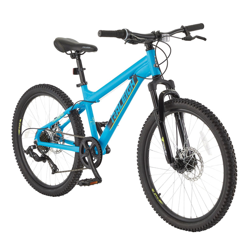 Raleigh Rockwood Youth Hardtail Mountain Bike, 24-in Wheel, Blue G4