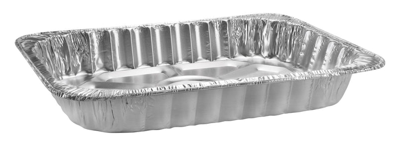 Rectangle Foil Reusable Steam Baking Pan, Silver, 17-in, for Baking/Cooking/Steaming K4