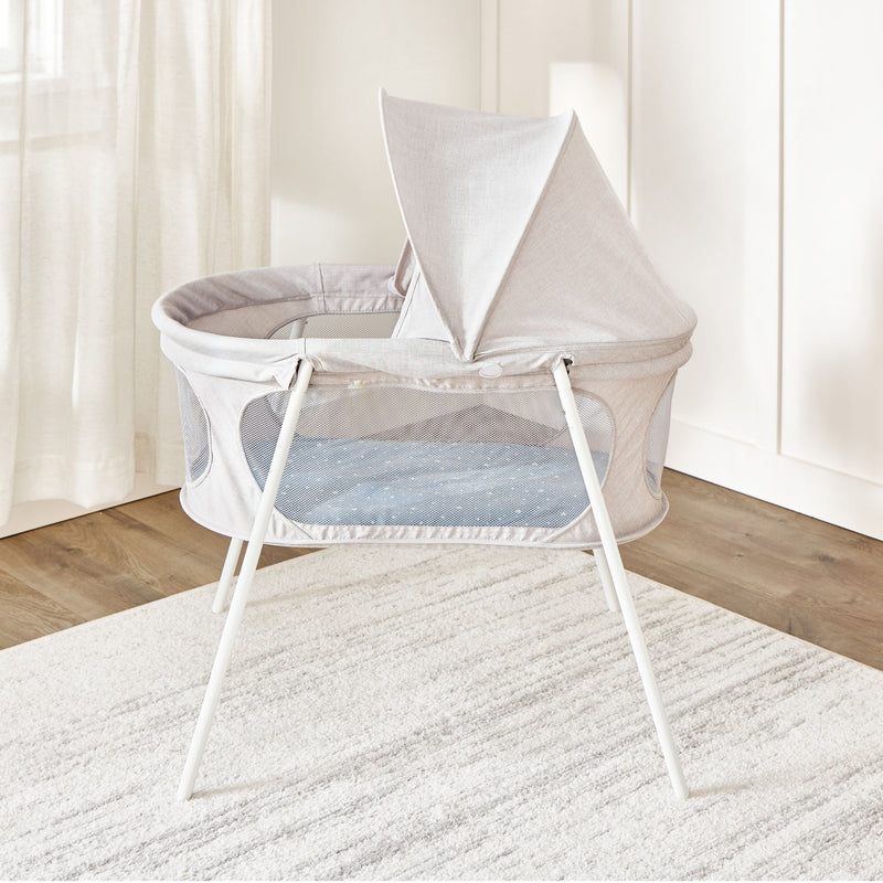 Regalo Baby Basics Infant Bassinet with Canopy, Grey B8
